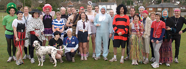 Competitors in fancy dress before the 2007 Club Handicap race