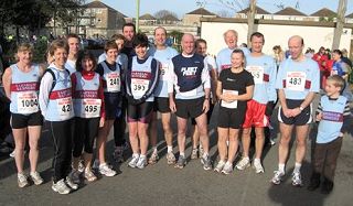 Farnham Runners group before start of 2007 Gosport Half