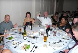Diners around a table at the 2008 Annual Awards Dinner