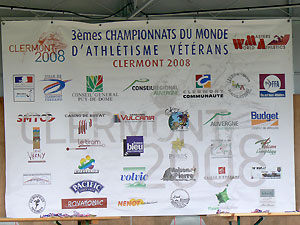 2008 World Masters Athletics Championships banner
