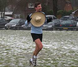 Nick Hitchcock in fancy dress finishing 3rd in the 2010 Club Handicap