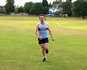 Andrew Ellison finishing as first male in 2013 Club Championship