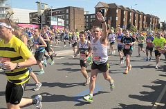 Martin Billet running in the 2013 London Marathon