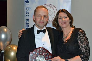 Craig Tate Grimes with Chairman's Award being presented by Jacquie Browne