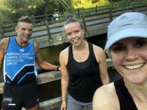 Runners on Covid training run at Tilford