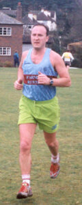 Runner finishing the 2000 TRXCL race in Farnham