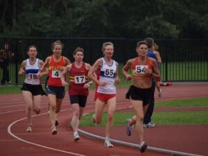 Jane Georghiou competing in the 2005 Southern Track League