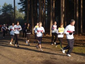 Members running in 2005 Todays Runner Cross Country at Farnham
