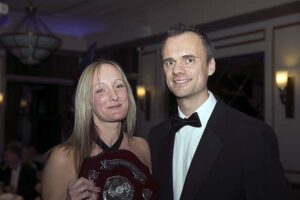 Cyra Parkes with James Warren at 2016 Annual Awards Dinner