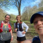 2021 - Chiltern Ridge Trail Run Ultra - Nicola Hames, Marisa Luttrell, Gill Iffland on a training run