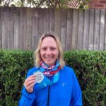 2021 - Chiltern Ridge Trail Run Ultra - Gill Iffland with her medal