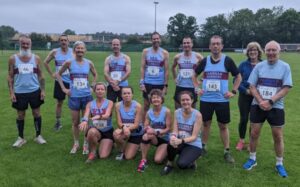 Farnham Runners group before the 2021 Alresford 10K