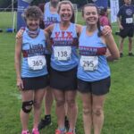 Linda Tyler, Neil Ambrose, Vicky Goodluck and Jane Probett at the 2021 Alresford 10km