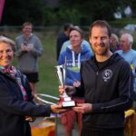 Nik Darlington receives his Overall Men's troph at the 2021 Club Championship
