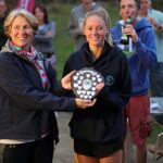 Kayleigh Copeland receives the Senior Ladies shield at the 2021 Club Championship