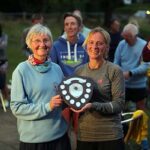 Sue Taylor receives the F45 shield at the 2021 Club Championship