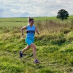 Farnham Runners first lady finisher in the 2021 SXCL Folly Farm race, Louise Granell