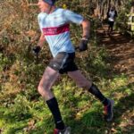 Former race director Charles Ashby was 7th back for Farnham in the 2021 SXCL Bourne Woods race