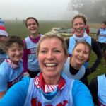 Smiles from the ladies at the end of the 2021 Lord Wandsworth SXCL race