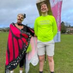 Third in the fancy dress, Keith Towndrow, as a present at the 2021 Club Handicap