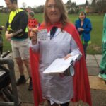 The scientist, Nicola O'Connor in fancy dress at the 2021 Club Handicap