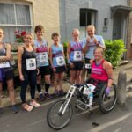 Farnham Runners before the 2022 Elstead Marathon