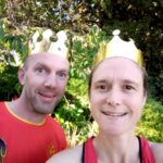The Jubilee Run King and Queen, Clair and Steve Bailey at the 2022 Platinum Jubilee run