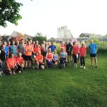 Group near Farnham Castle on the 2022 Platinum Jubilee run