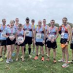 Farnham Runners with their 2022 Hayling 10 medals