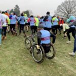 Farnham Runners starting the 2022 SXCL Lord Wandsworth College cross-country race