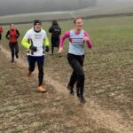 Sue Taylor running in the 2022 SXCL Lord Wandsworth College cross-country race