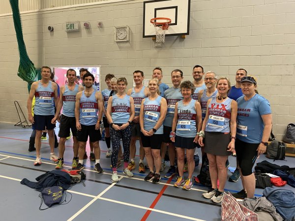 Farnham Runners group before the start of the 2023 Alton 10
