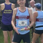Chris Raby with his 2nd M65 prize at the 2025 HRRL Alresford 10k