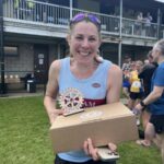 Gabi Hitchcock with her 1st F45 prize the 2025 HRRL Alresford 10k