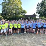 Farnham Runners group posing before the start of the 2025 Club Championship