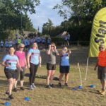Craig Tate-Grimes setting off the 5km runners at the 2025 Club Championship