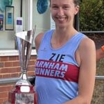 Lizzie May with the overall ladies trophy at the 2025 Club Championship