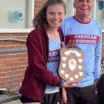 Laylan Pointon-Berkowitz with the ladies Under 23 shield at the 2025 Club Championship