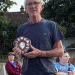 Terry Steadman with the first M70 shield at the 2025 Club Championship