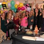 Farnham Runners ladies ready to party at our 40th Anniversary Dinner/Dance