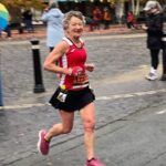 Linda Tyler running in the 2025 Abingdon Marathon