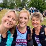 Kate Townsend, Colette Grist and Linda Tyler at the Fox Ultra 62k (40 miler)