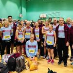 Farnham Runners group before the 2025 Gosport half marathon