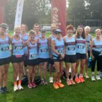 Farnham Runners group before the start of the 2025 HRRL Overton 5