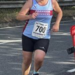 Debbie Moorcroft running in the 2025 HRRL Totton 10km