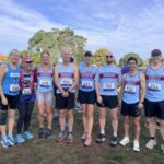 Farnham Runners group before the start of the 2025 Farnham Pilgrim half marathon