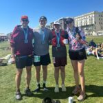 Ivan Chunnett, Harry May, James Fabian and Lizzie May at the 2025 Run to the Sea 50km