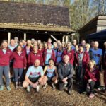 Farnham Runners team group before the start of the 2025-26 SXCL Alice Holt cross country