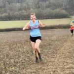 Laylan Pointon- Berkowitz running up the final hill of the 2025 SXCL Lord Wandsworth cross-country race