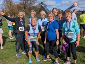 Group of some of the Farnham Runners finishers at the Rushmoor Wellseley 10km race
